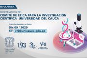 Convocatoria para la conformación del Comité de Ética para la Investigación Científica de la Universidad del Cauca