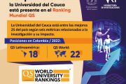 Unicauca entre las mejores universidades del mundo según Ranking QS