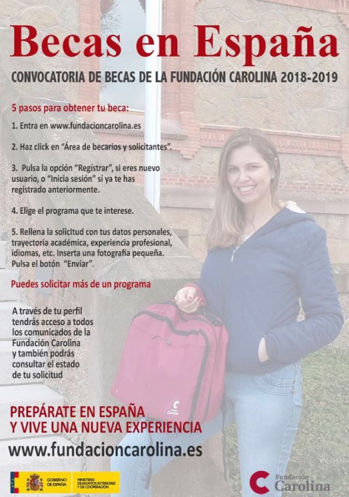 Convocatoría Fundación Carolina 2018-2019